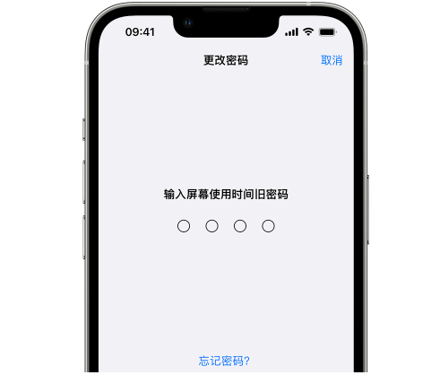 乌审iPhone屏幕维修分享iPhone屏幕使用时间密码忘记了怎么办 