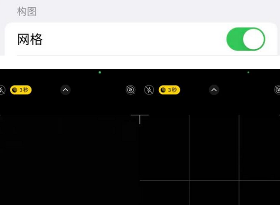 乌审苹果手机维修网点分享iPhone如何开启九宫格构图功能