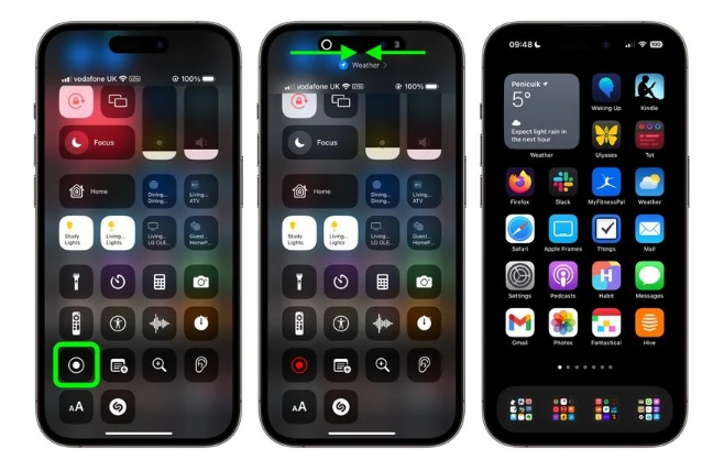 乌审苹果手机维修分享iPhone14录屏如何隐藏灵动岛和红色指示器 