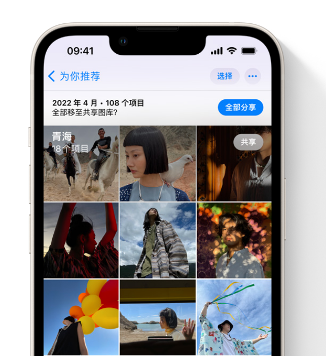 乌审苹果维修网点分享在 iPhone 上使用共享图库 